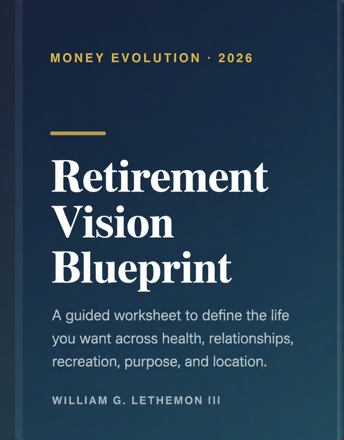 The Retirement Vision Blueprint — Money Evolution